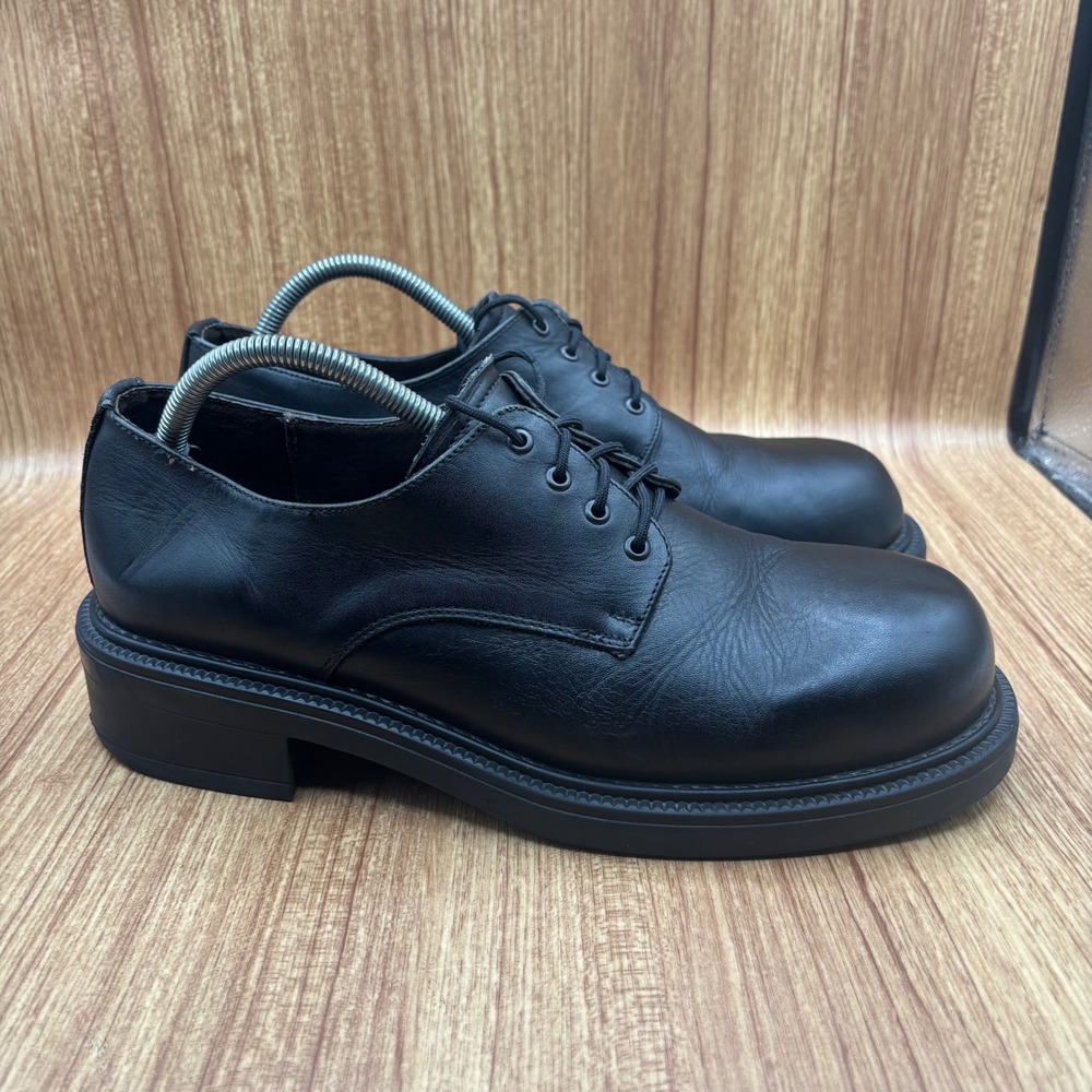 Bed Stu 90's Leather Oxford‎ Shoes Mens Black Size 10 Chunky Derby Lace Up